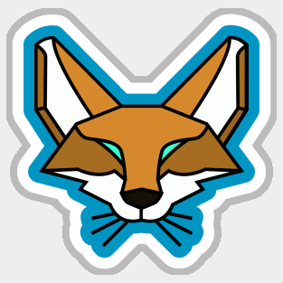 Geometric Fox Sticker